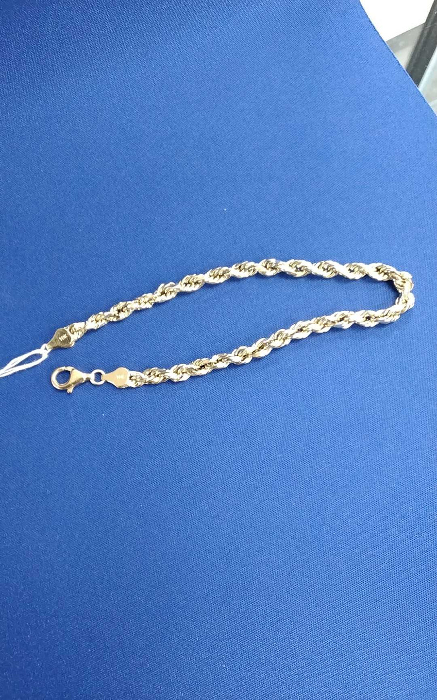 Rope Bracelet - Yellow Gold 10k (.417) 5.2 grams 7 inch