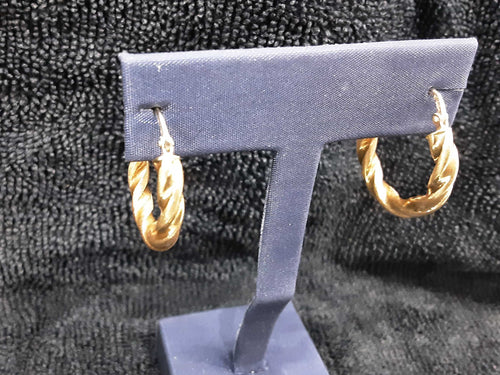 Hoop Earrings - Yellow Gold 18k (.750) 2.8 grams