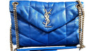 Yves Saint Laurent Royal Blue Quielted Shoulder Bag Blue Purse / Handbag