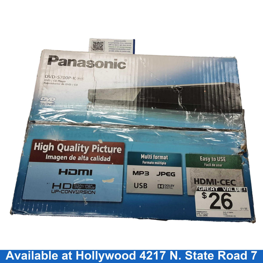 Panasonic Dvd-s700pk Black DVD Player