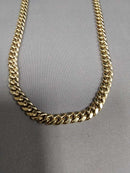 Cuban Link Chain - Yellow Gold 10k (.417) 27.5 grams 22 inch