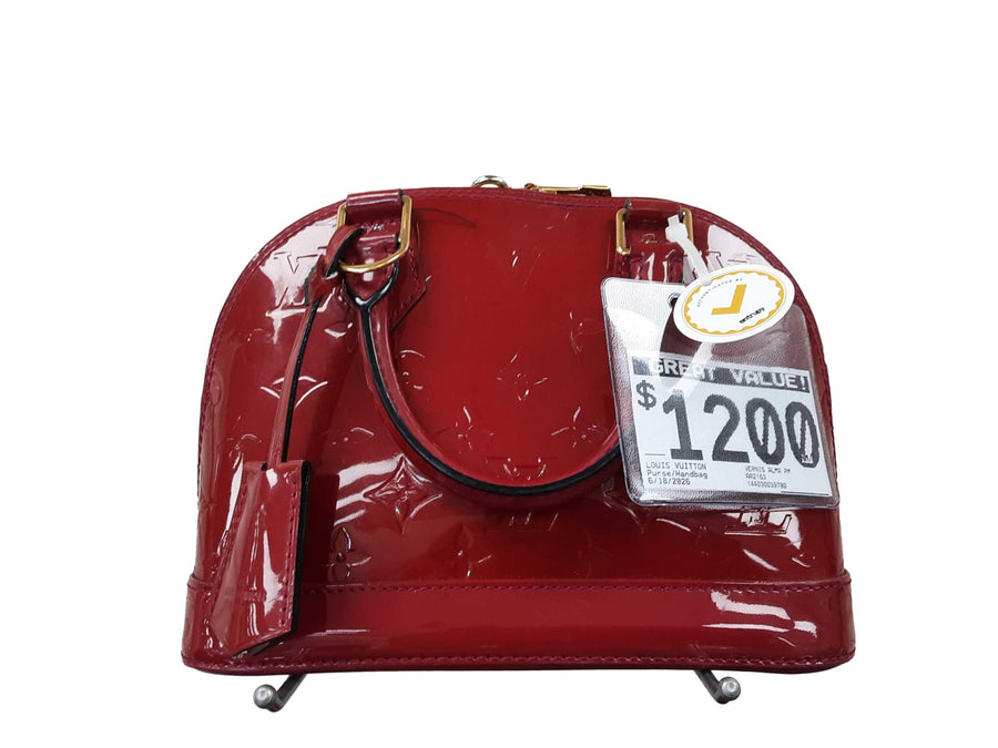 Louis Vuitton Vernis Alma Pm Red Purse / Handbag