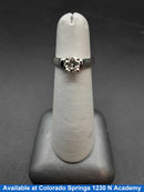 Women's Ring - Solitaire - White Gold 14k (.585) 3.6 grams Size 4.5