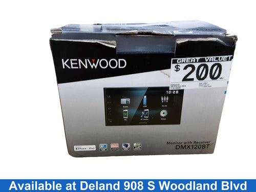 Kenwood Dmx120bt Black Car Audio System