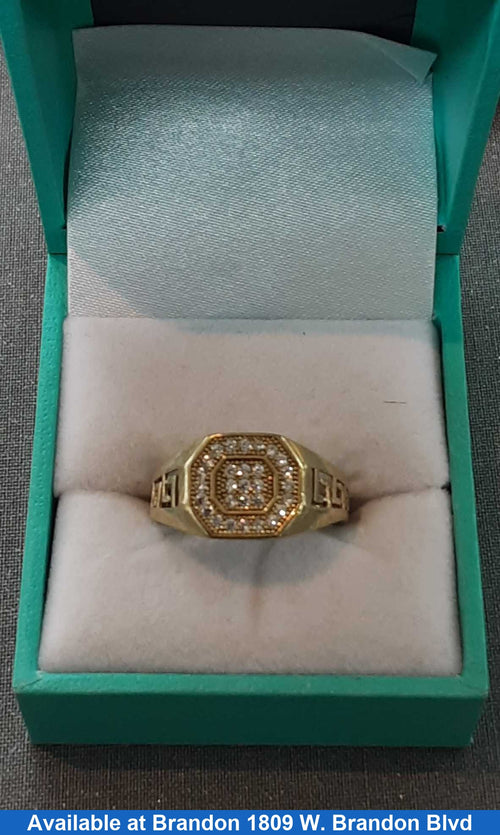 Men's Ring - Yellow Gold 10k (.417) 2.4 grams Size 8.5