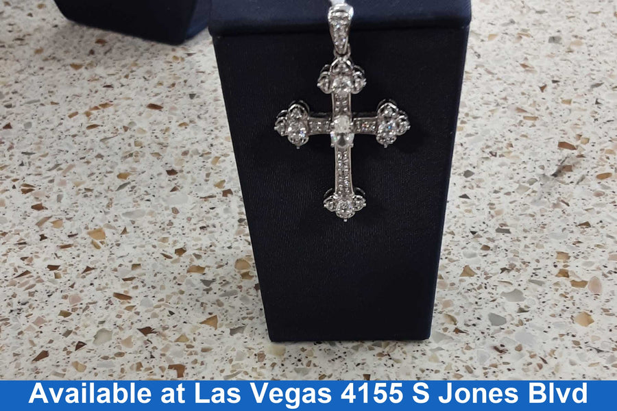 Religious Pendant - White Gold 14k (.585) 3.6 grams