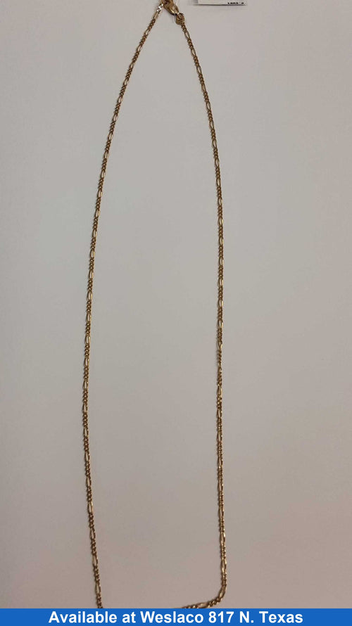 Figaro Chain - Yellow Gold 10k (.417) 3.6 grams 20 inch