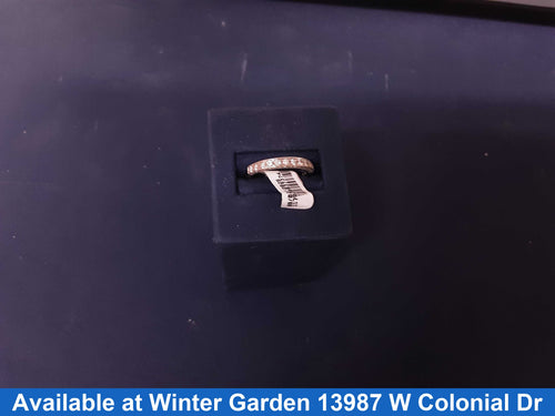 Ring - Wedding Band - White Gold 14k (.585) 2.1 grams Size 8