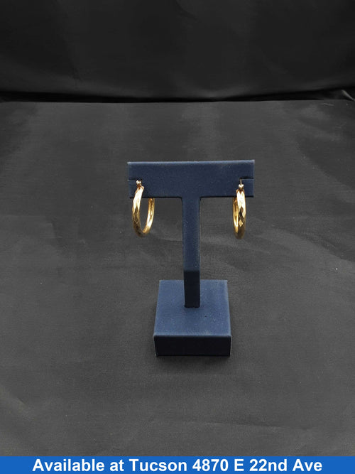 Hoop Earrings - Yellow Gold 14k (.585) 5.5 grams