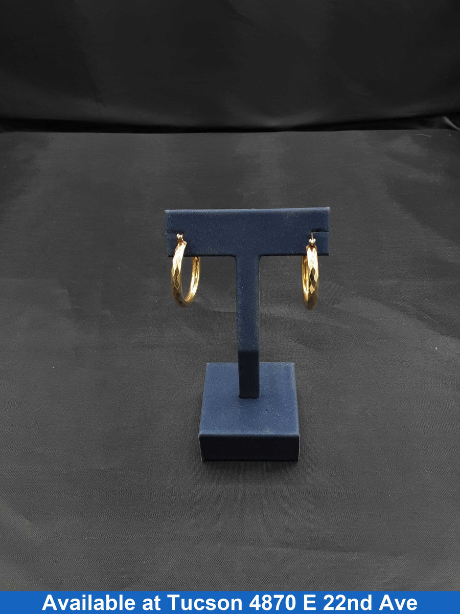 Hoop Earrings - Yellow Gold 14k (.585) 5.5 grams