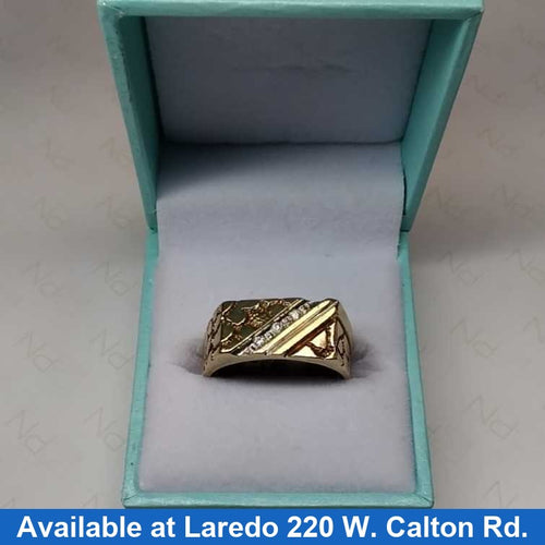 Men's Ring - Yellow Gold 10k (.417) 4.9 grams Size 20