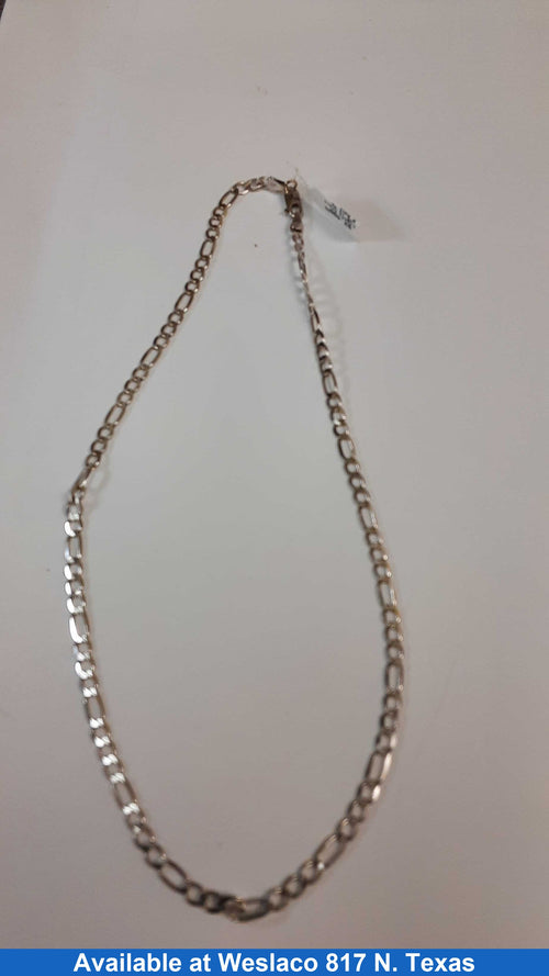 Figaro Chain - White Gold 14k (.585) 14.3 grams 16 inch