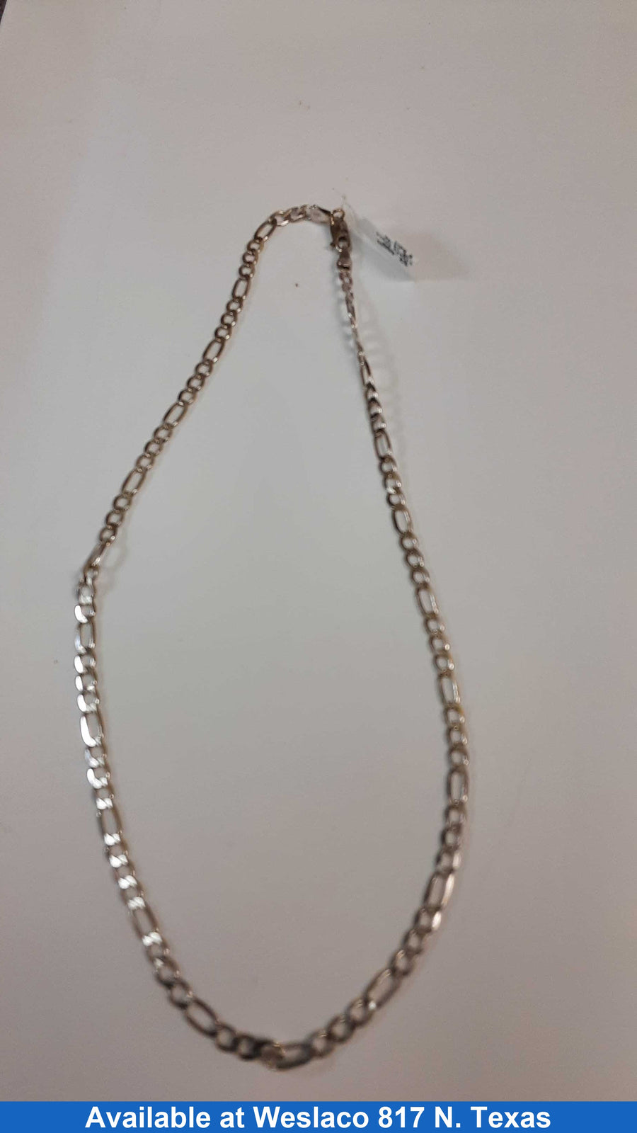 Figaro Chain - White Gold 14k (.585) 14.3 grams 16 inch