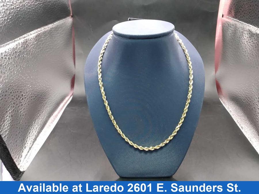 Rope Chain - Yellow Gold 14k (.585) 15.7 grams 24 inch