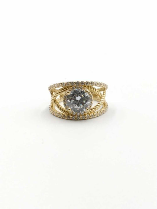 Women's Ring - Yellow Gold 14k (.585) 5.4 grams Size 9
