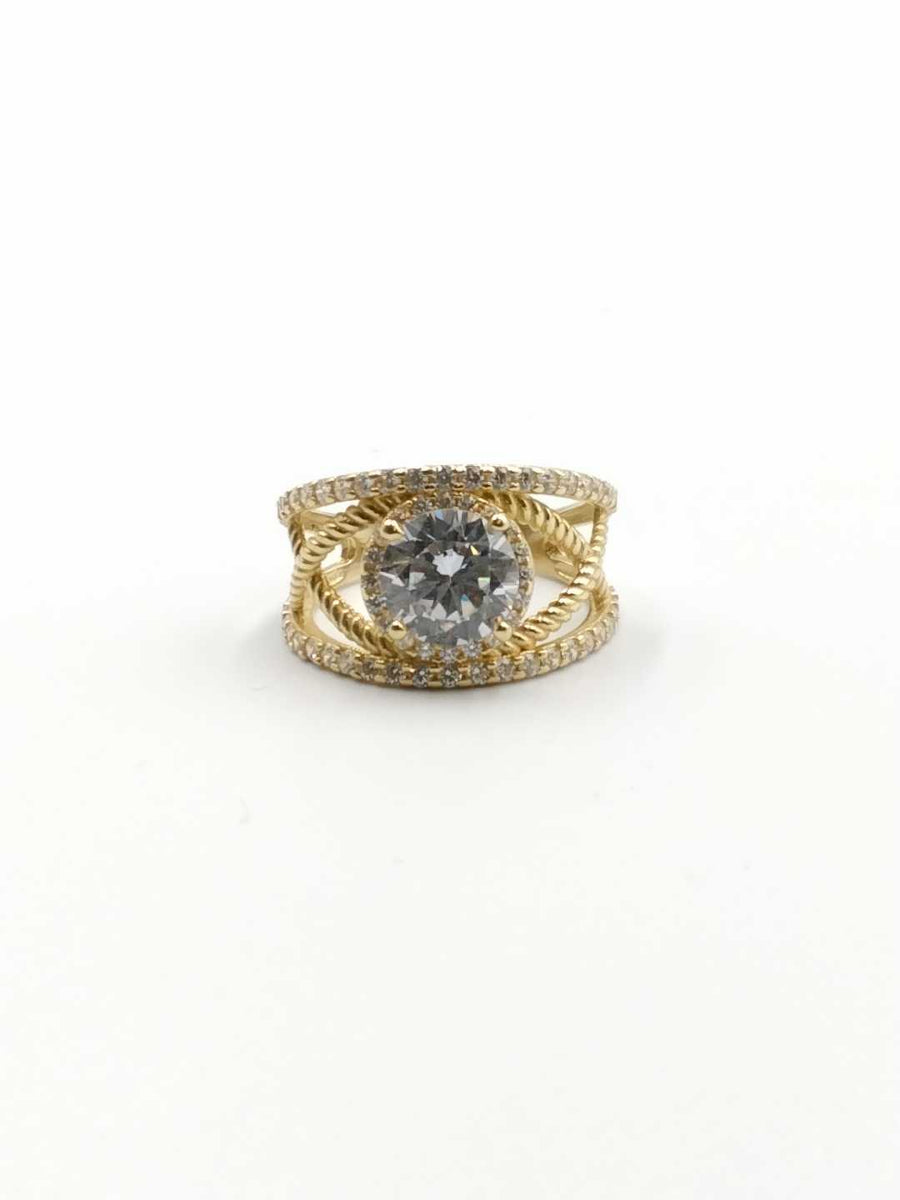 Women's Ring - Yellow Gold 14k (.585) 5.4 grams Size 9