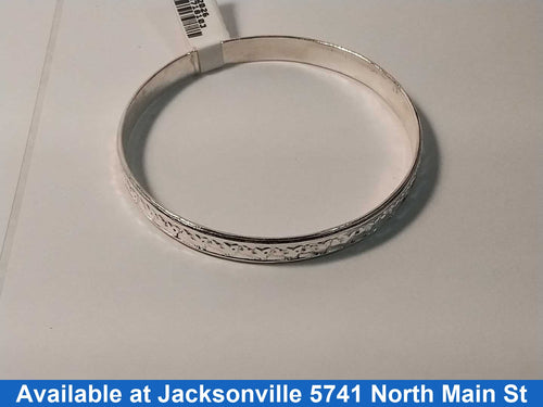 Bangle Bracelet - Silver 10.2 grams 6 inch