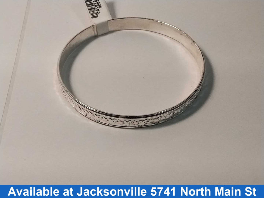 Bangle Bracelet - Silver 10.2 grams 6 inch