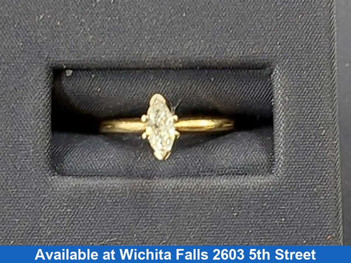 Women's Ring - Solitaire - Yellow Gold 14k (.585) 1.7 grams Size 7