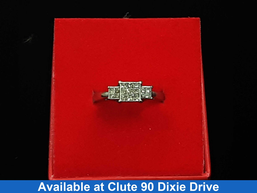 Ring - Wedding Set - White Gold 10k (.417) 3.1 grams Size 8