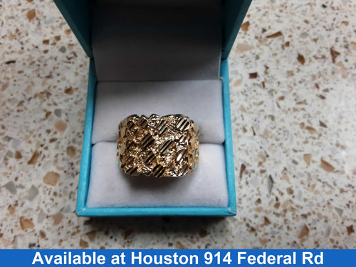 Men's Ring - Yellow Gold 10k (.417) 6 grams Size 14