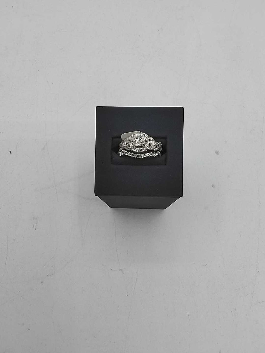 Ring - Engagement Set - White Gold 10k (.417) 6.9 grams Size 5
