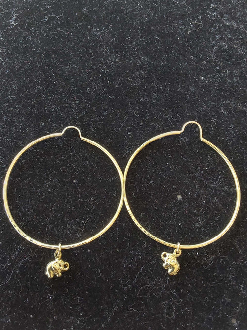 Bangle Earrings - Yellow Gold 10k (.417) 3.8 grams