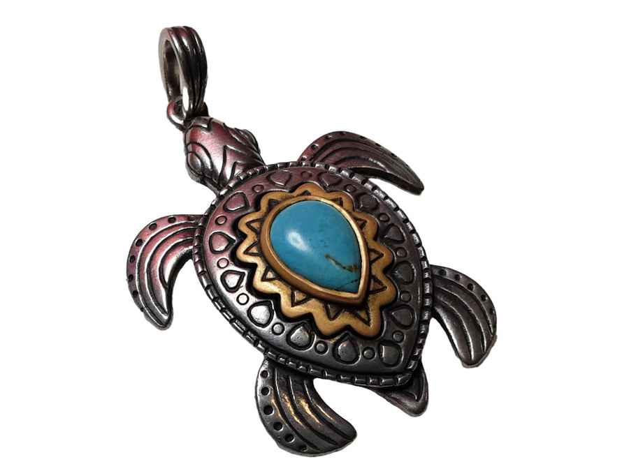 James Avery Sea Turtle Gemstone Pendant Silver Other Collectible