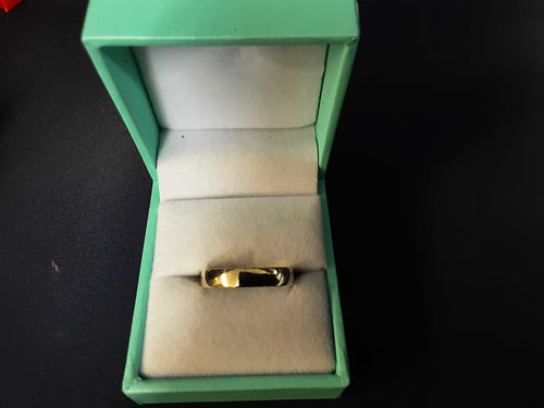 Ring - Wedding Band - Yellow Gold 10k (.417) 2.4 grams Size 9