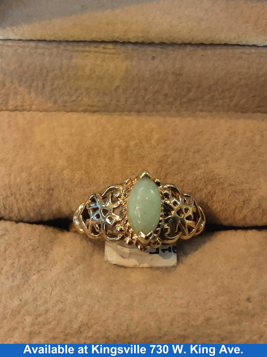 Women's Ring - Yellow Gold 10k (.417) 2.2 grams Size 20