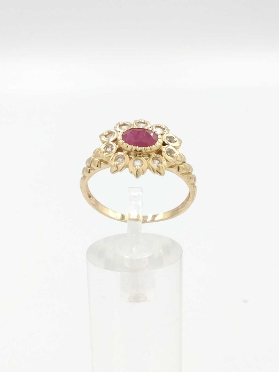 Women's Ring - Yellow Gold 14k (.585) 4.2 grams Size 11