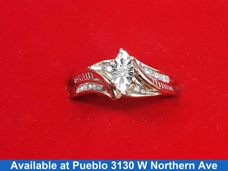 Women's Ring - Yellow Gold 10k (.417) 2.8 grams Size 7