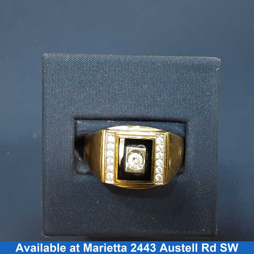 Men's Ring - Yellow Gold 14k (.585) 7.1 grams Size 20
