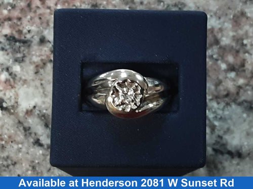 Men's Ring - White Gold 14k (.585) 7.1 grams Size 10
