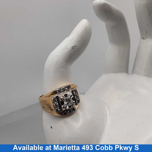 Men's Ring - Yellow Gold 14k (.585) 9 grams Size 12