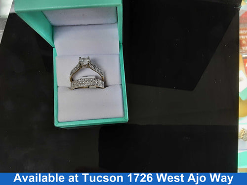 Ring - Engagement Set - Yellow Gold 14k (.585) 4.8 grams Size 8