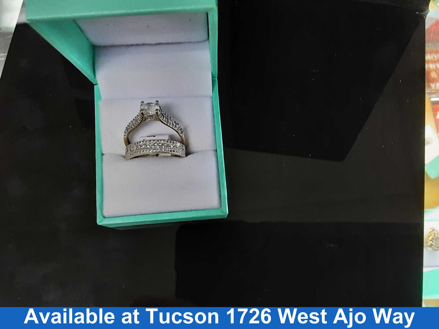Ring - Engagement Set - Yellow Gold 14k (.585) 4.8 grams Size 8