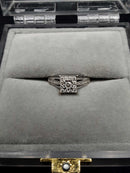 White Gold Square Style Wedding Ring