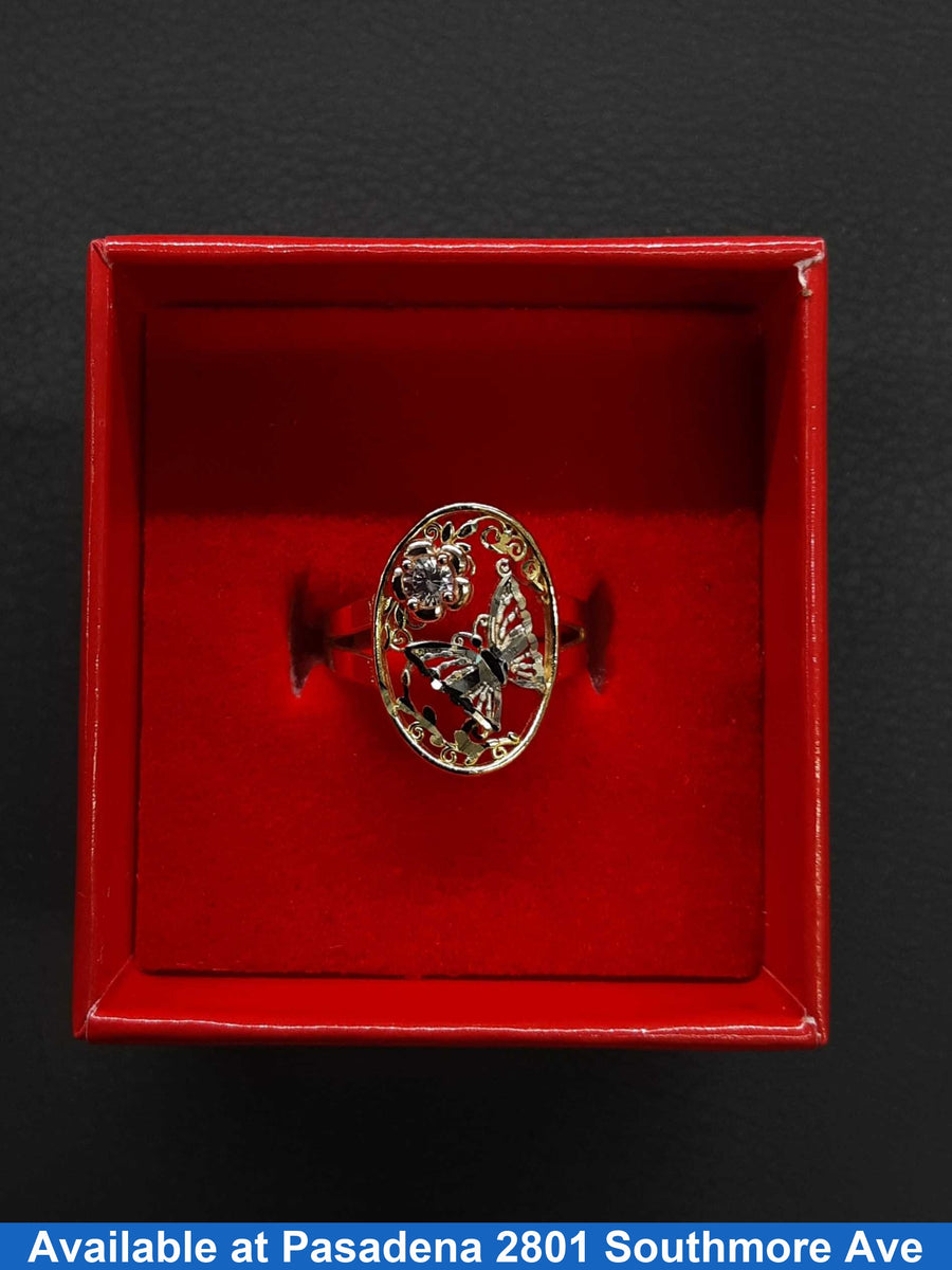 Women's Ring - Tricolor Gold 14k (.585) 2.4 grams Size 8