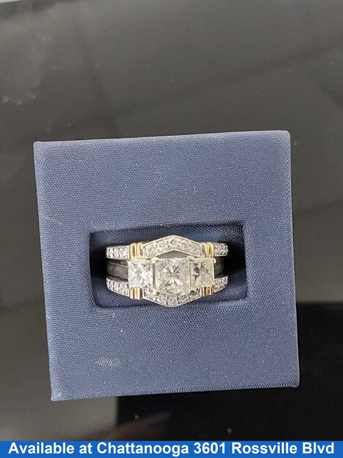 Ring - Engagement Set - Yellow Gold 14k (.585) 8.2 grams Size 11