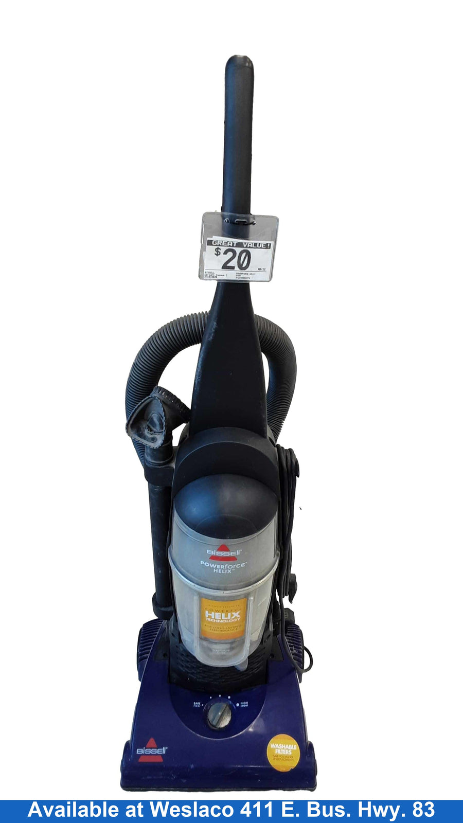 Bissell Powerforce Helix Purple Upright Vacuum Cleaner