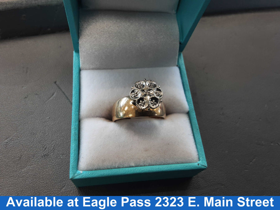 Women's Ring - Yellow Gold 10k (.417) 4 grams Size 8