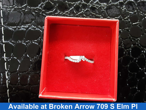 Women's Ring - Anniversary - White Gold 10k (.417) 1.7 grams Size 20