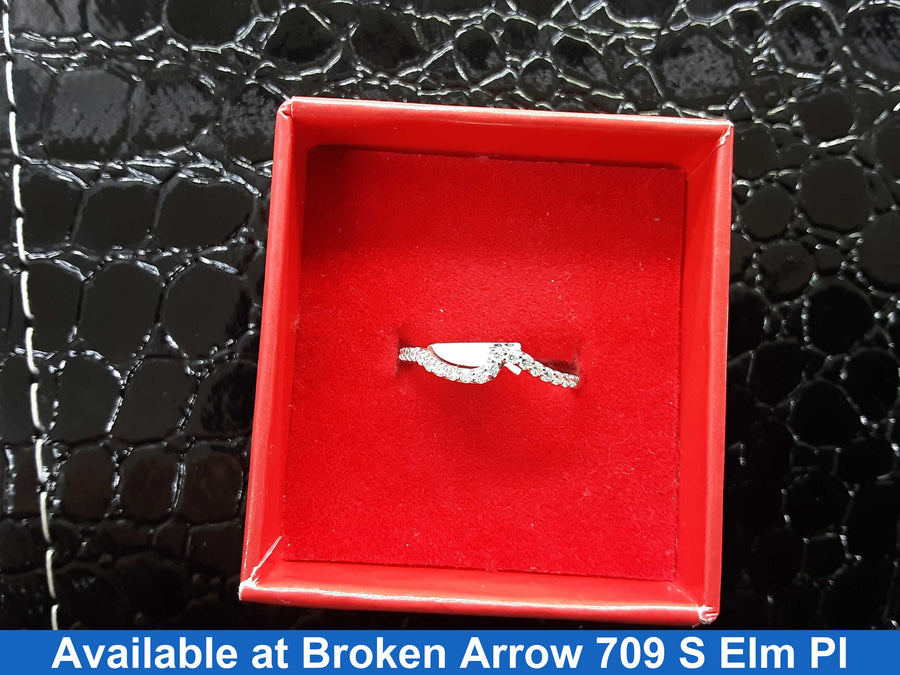 Women's Ring - Anniversary - White Gold 10k (.417) 1.7 grams Size 20