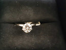 Women's Ring - Solitaire - White Gold 14k (.585) 2.4 grams Size 7