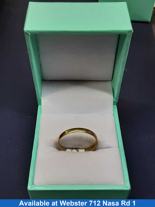 Ring - Wedding Band - Yellow Gold 10k (.417) 1.6 grams Size 9