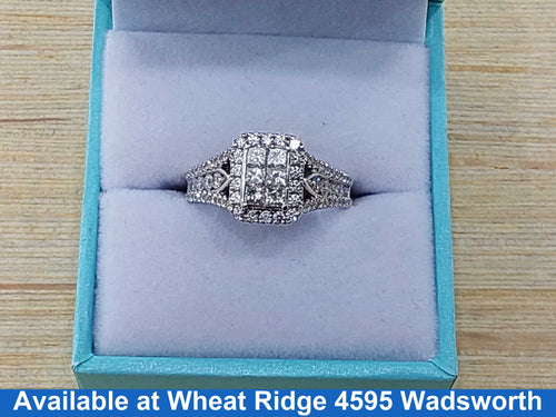 Women's Ring - White Gold 14k (.585) 6.5 grams Size 7