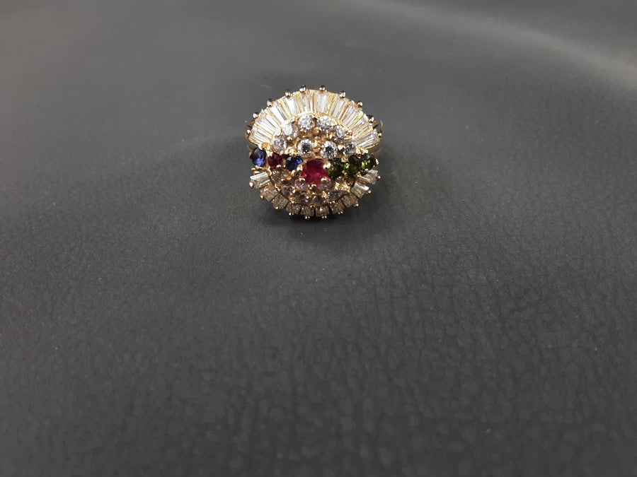 Women's Ring - Mother's - Yellow Gold 10k (.417) 7 grams Size 8.5