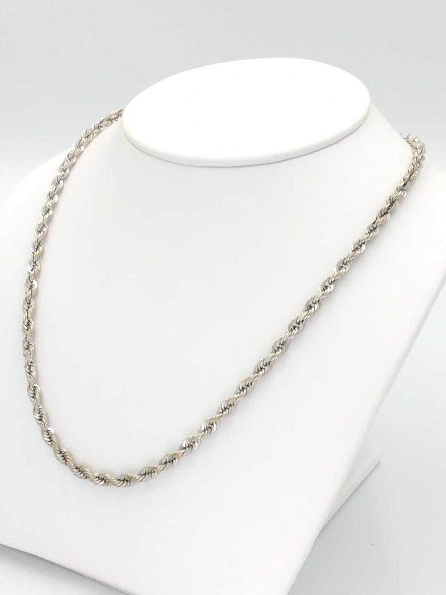 Rope Chain - White Gold 10k (.417) 15.8 grams 16 inch