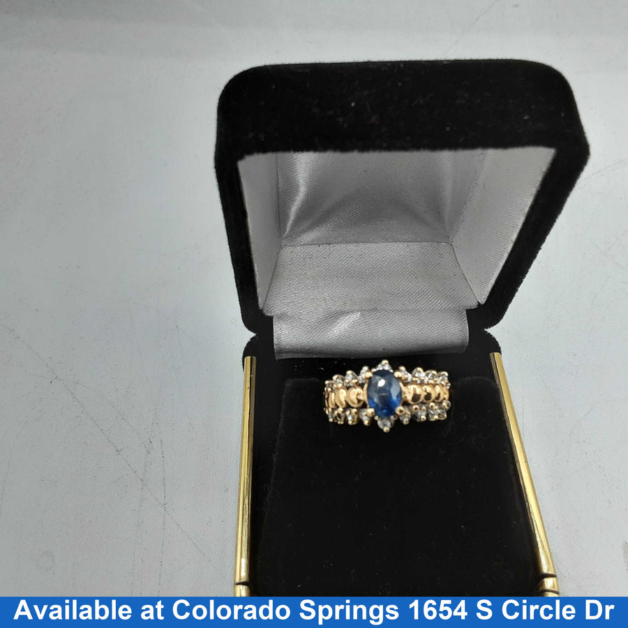 Women's Ring - Yellow Gold 10k (.417) 3.4 grams Size 8.5